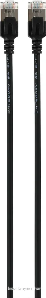 Prokord Slim Network cable / Patch cord LSZH RJ-45 Cat 6A 7m Svart (SFTP-C6A-7.0-B)