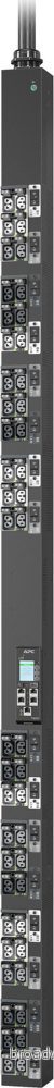 APC NetShelter Rack PDU Advanced Switched Metered, 0U, 3 Phase, 415V, 69.0kVA 100A, 48 Outlets grenuttag 48 AC-utgångar Svart (APDU11590SM)
